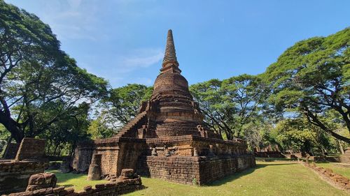Low angle view of temple