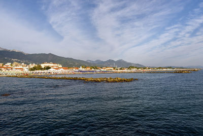 Marina di massa, tuscany, italy. the beach