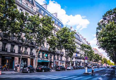 City street with buildings in background