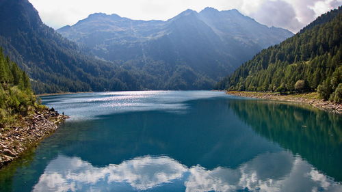 Scenic view of lake