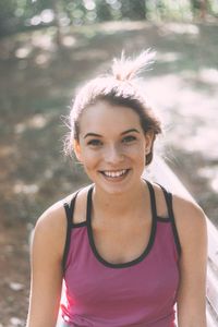 Portrait of a smiling young woman