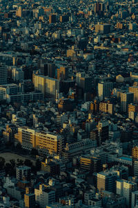 High angle view of cityscape