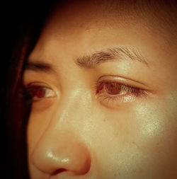 Close-up portrait of teenage girl