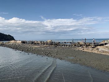 Scenic view of sea against sky