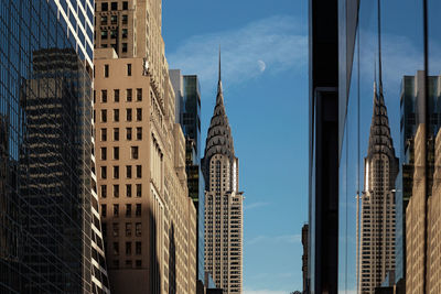 Low angle view of buildings against sky