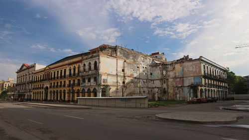 Buildings against sky in city