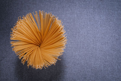 High angle view of bread on table