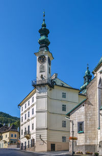 Town hall in banska stiavnica old town, slovakia