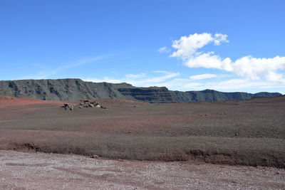 Scenic view of mountain against sky