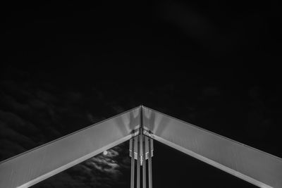 Low angle view of bridge against sky