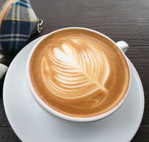 Close-up of coffee on table