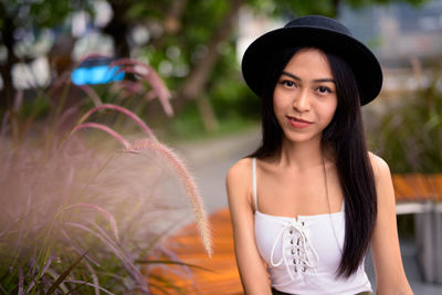 Portrait of a smiling young woman