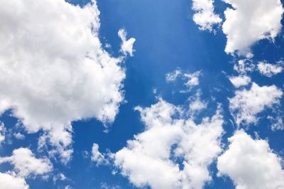 Low angle view of clouds in sky