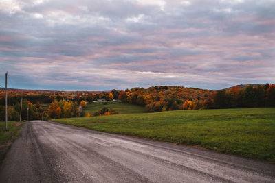 Road passing through landscape