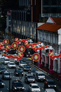 Cars on street