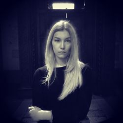 Portrait of young woman