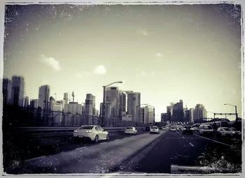 City street against sky