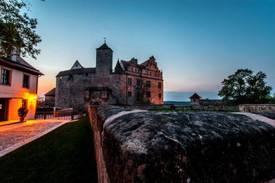 Historic building against clear sky