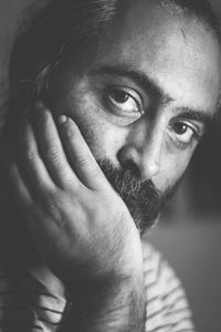 Close-up portrait of a man