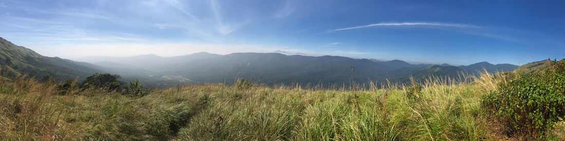 Panoramic view of landscape against sky