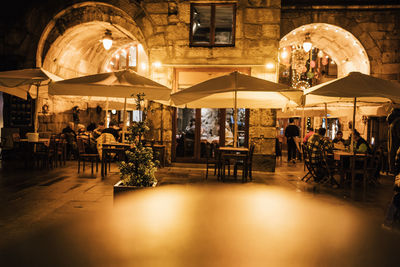 People enjoying night life in oporto city