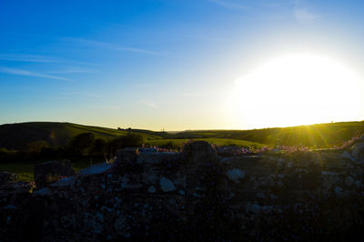 Panoramic view of sunset