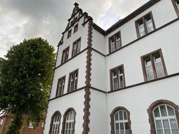 Low angle view of building against sky