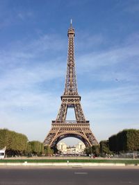 Eiffel tower against sky