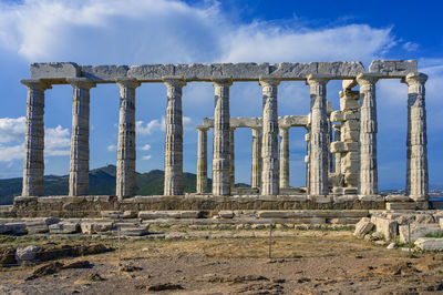 Old ruin structure against sky