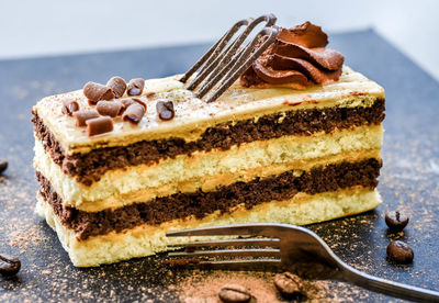 Close-up of cake on plate