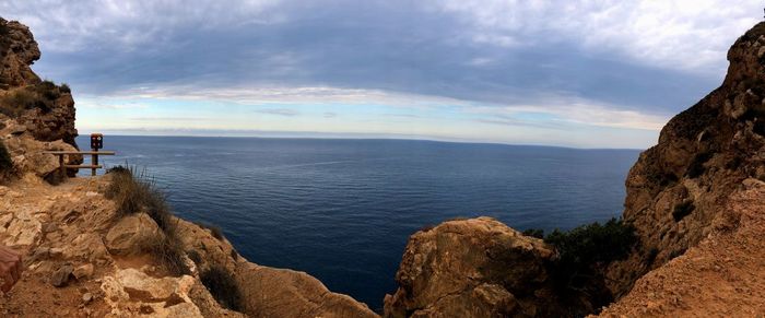 Panoramic view of sea against sky