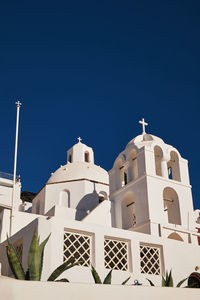Low angle view of building against clear sky