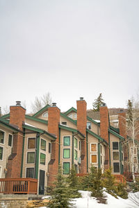 Low angle view of buildings against sky