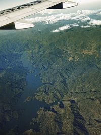 Aerial view of sea