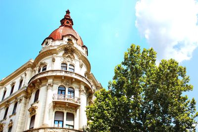 Low angle view of building against sky