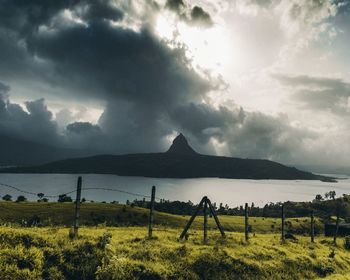 Scenic view of landscape against sky