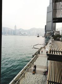 View of city at waterfront