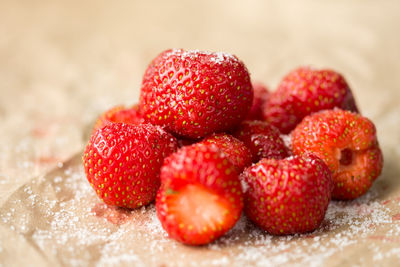 Close-up of strawberries