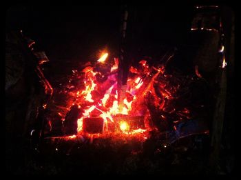 Bonfire at night