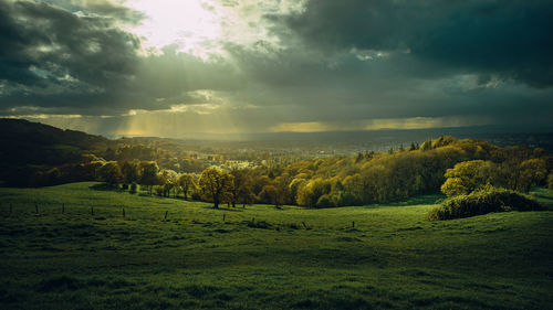 Scenic view of landscape against sky