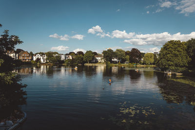 Hamburg lakes. 