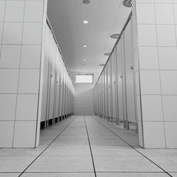 Empty corridor of building