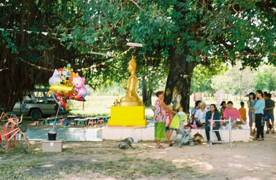People enjoying in park