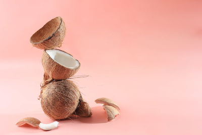 Close-up of stuffed toy against yellow background