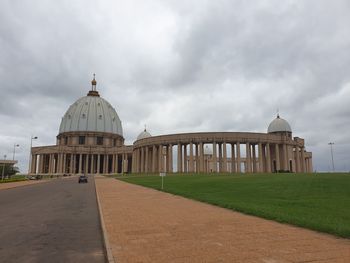 View of cathedral against cloudy sky