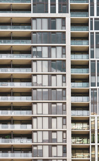 Low angle view of modern building in city