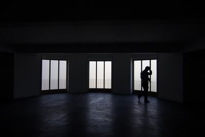 Woman standing on floor