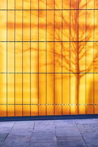 View of yellow building