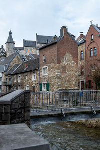 View at the old town and the castle in the background in stolberg, eifel, germnay