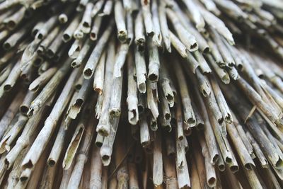 Full frame shot of firewood